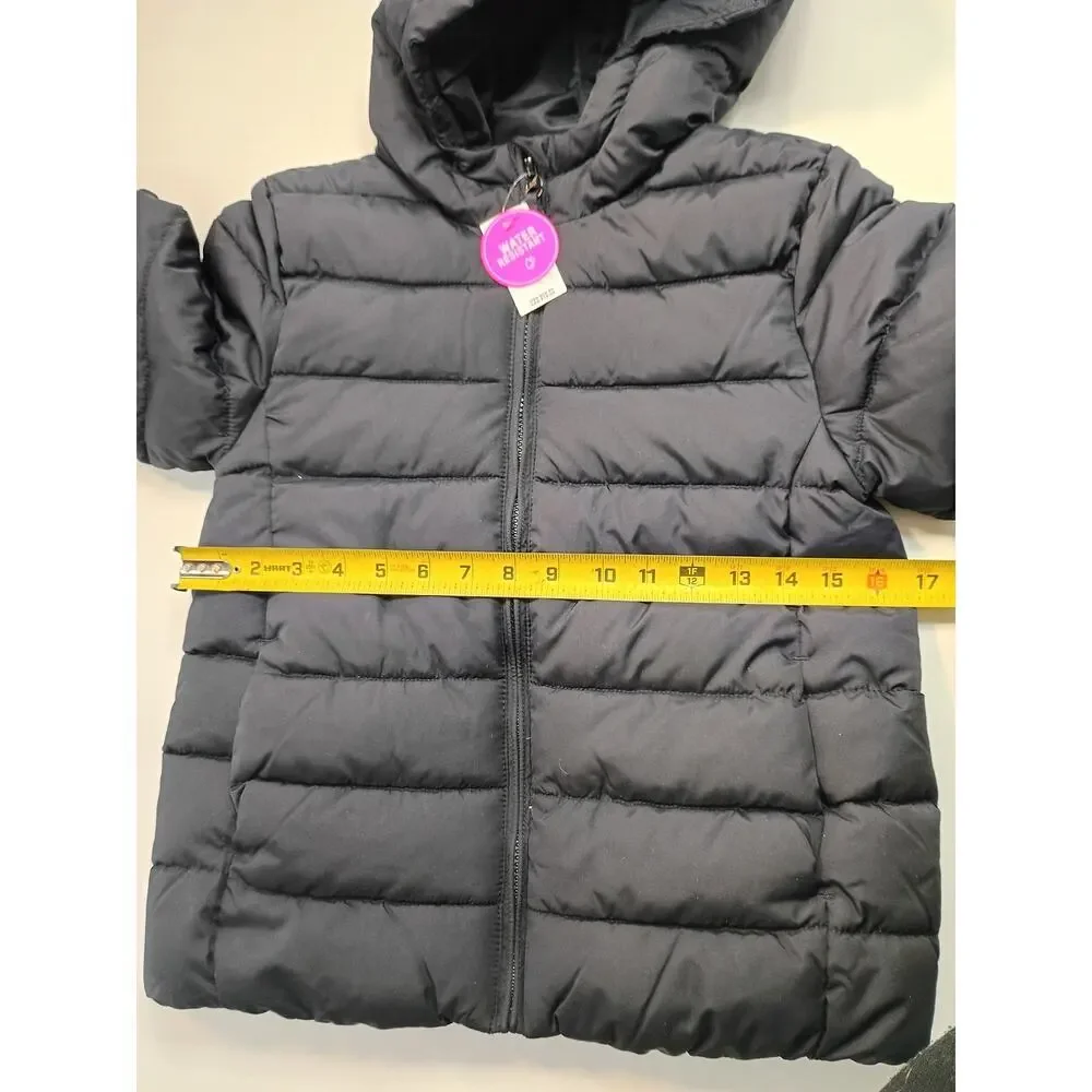 The Children's Place Black Puffer Jacket - Girls L (10/12) - Picture 6 of 7